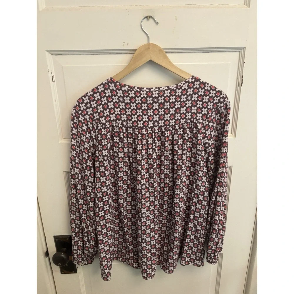 LOFT purple floral